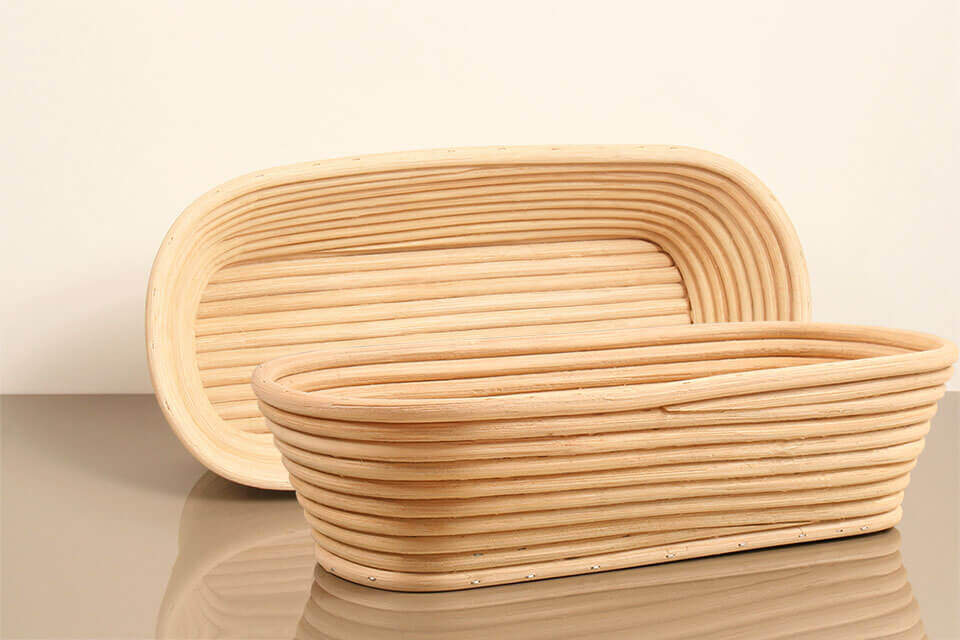 Μακρόστενο καλάθι για φούσκωμα ζύμης (500g) - Proofing basket